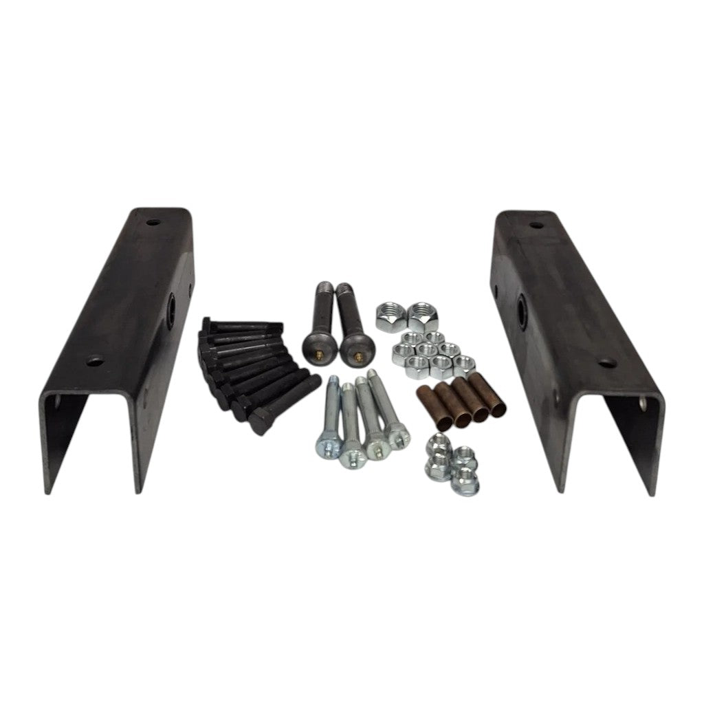 Tandem Trailer Suspension Rebuilt Kit Slipper Springs 12 Long Equalizer Wet Bolts Bronze bushings bolts (EQ-12-REBUILD-WB-KIT)