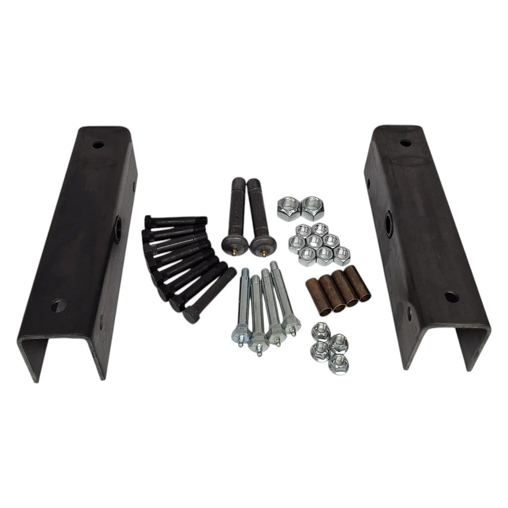Tandem Trailer Suspension Rebuilt Kit Slipper Springs 12 Long Equalizer Wet Bolts Bronze bushings bolts (EQ-12-REBUILD-WB-KIT)