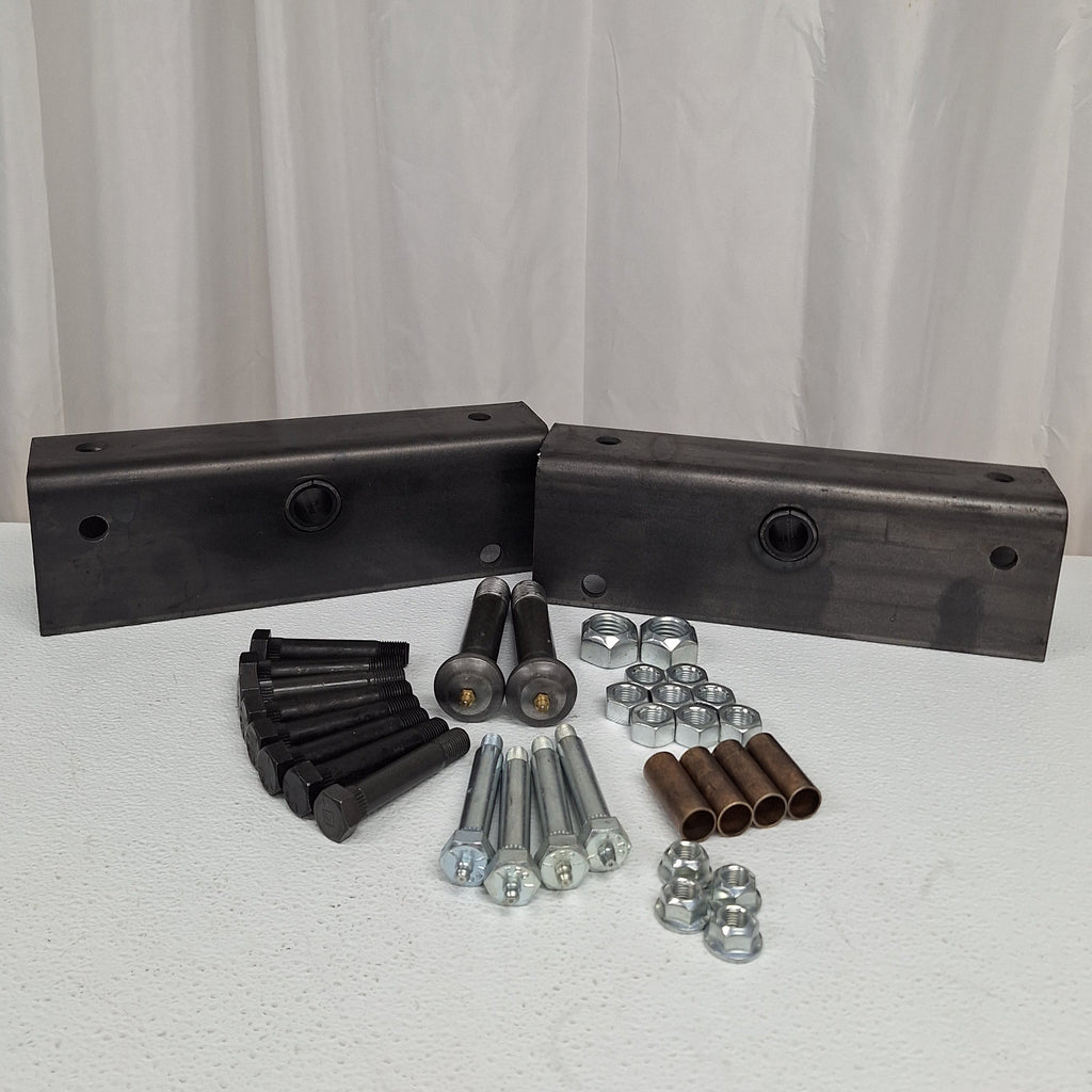 Tandem Trailer Suspension Rebuilt Kit Slipper Springs 12 Long Equalizer Wet Bolts Bronze bushings bolts (EQ-12-REBUILD-WB-KIT)