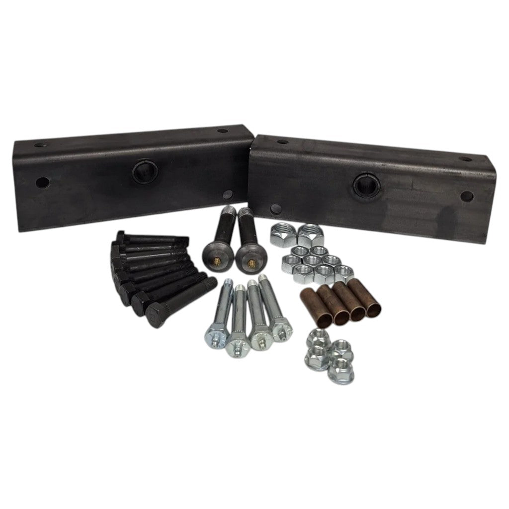 Tandem Trailer Suspension Rebuilt Kit Slipper Springs 12 Long Equalizer Wet Bolts Bronze bushings bolts (EQ-12-REBUILD-WB-KIT)