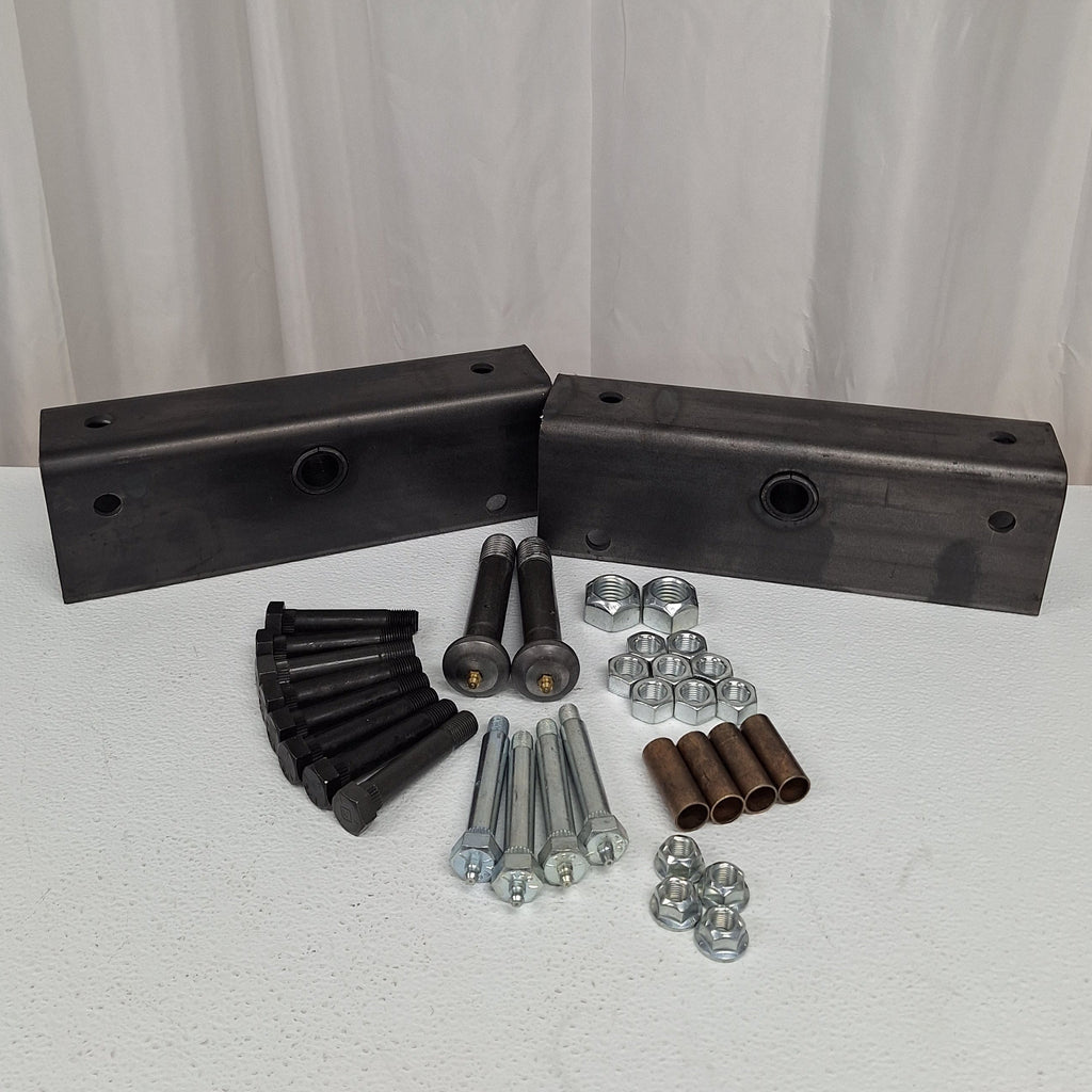 Tandem Trailer Suspension Rebuilt Kit Slipper Springs 12 Long Equalizer Wet Bolts Bronze bushings bolts (EQ-12-REBUILD-WB-KIT)