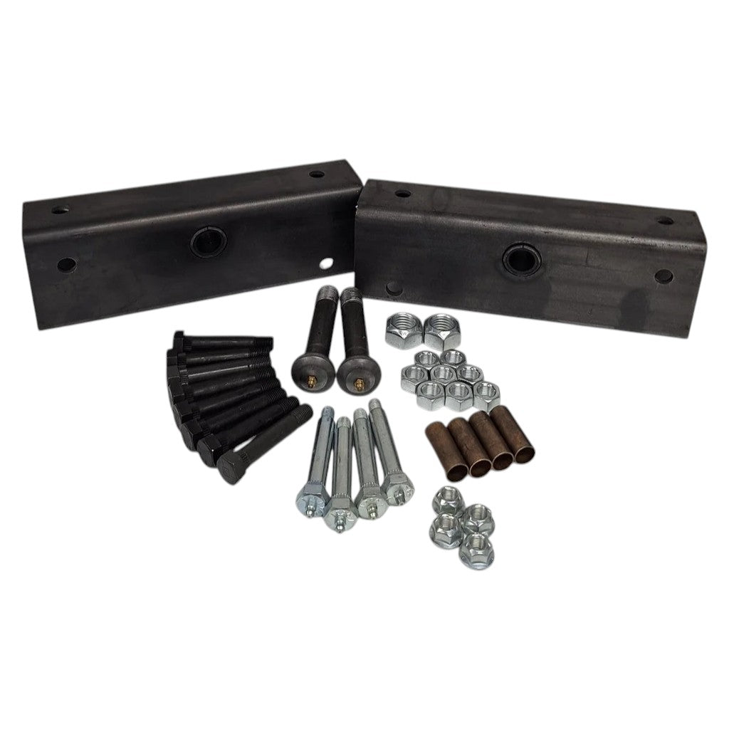 Tandem Trailer Suspension Rebuilt Kit Slipper Springs 12 Long Equalizer Wet Bolts Bronze bushings bolts (EQ-12-REBUILD-WB-KIT)