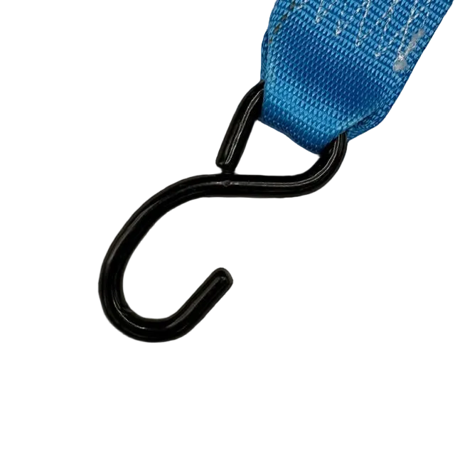 4 Pack - US Cargo Control - 7' x 2" Blue E-Track Ratchet Tie Down Straps (ETRAC-MOTORCYCLE-STRAP-7x2-LOTOF4)