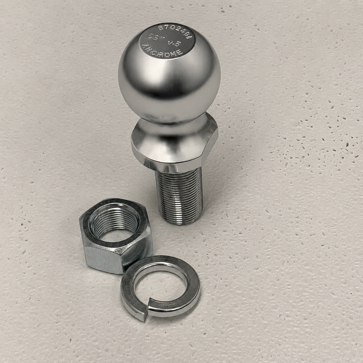 Brophy 2" Hitch ball, 1" Shank, 10,000# Rated, For trailer Ball hitch (EX68C-C)
