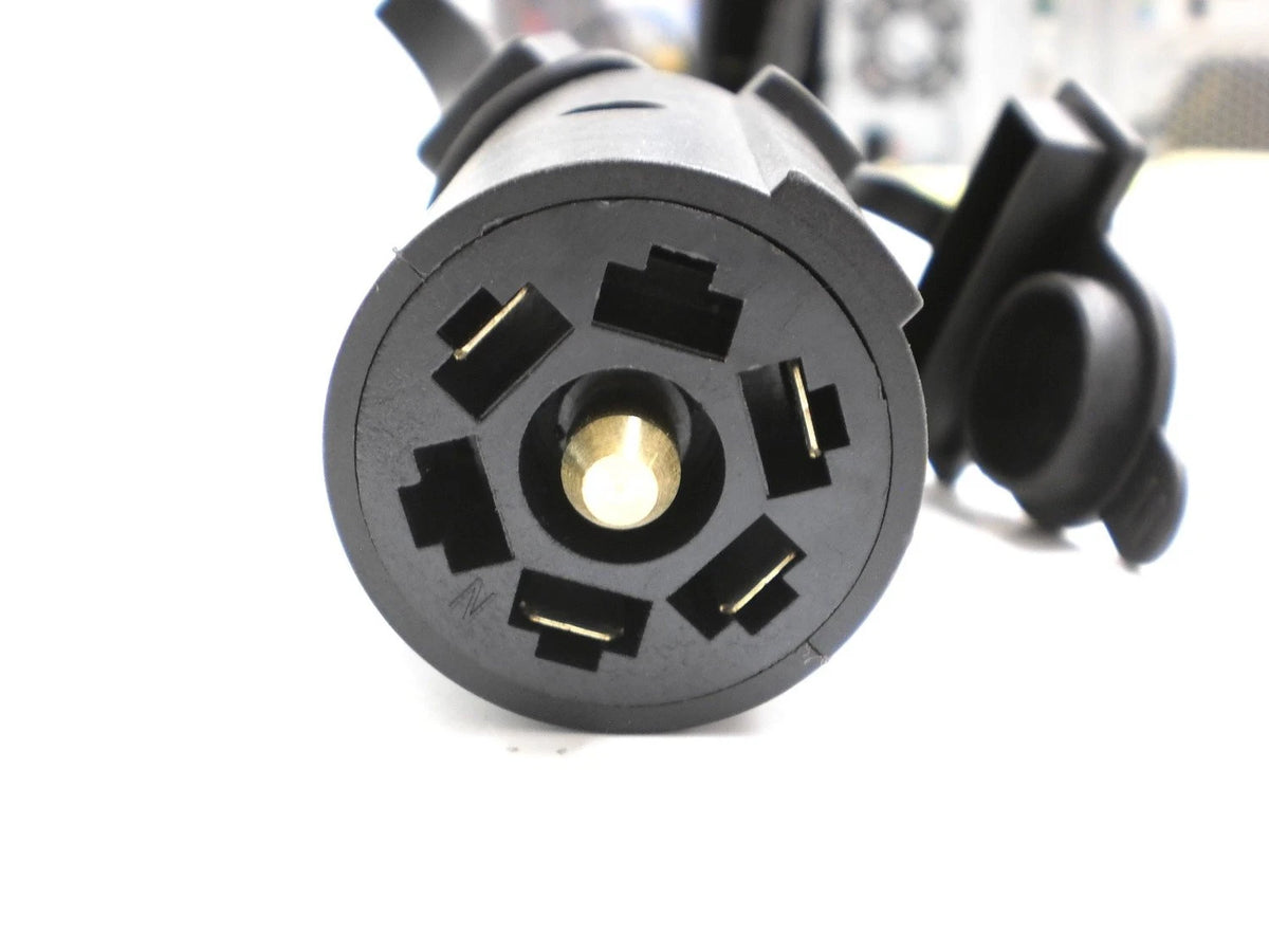Brophy 7-Way RV Blade to 5-Way Flat Trailer Adapter | Reverse Lockout Support (F75FB)