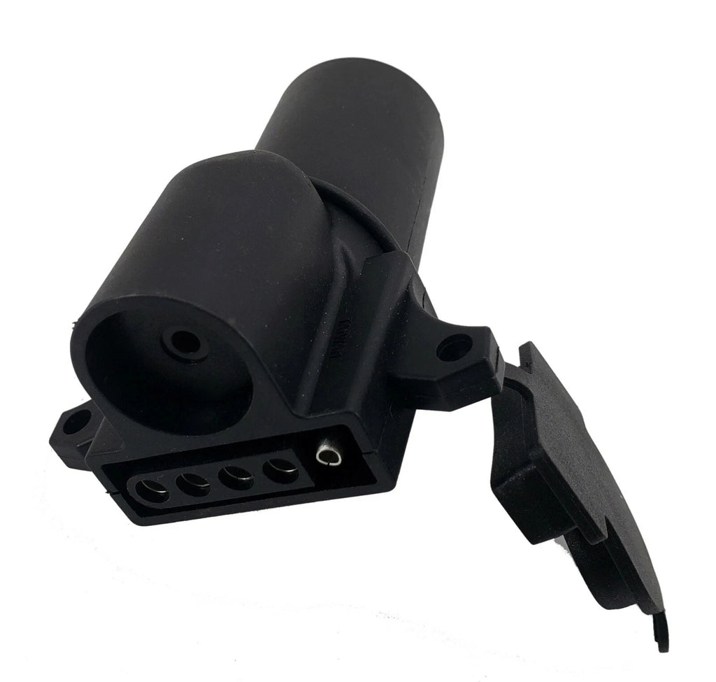 Brophy 7-Way RV Blade to 5-Way Flat Trailer Adapter | Reverse Lockout Support (F75FB)