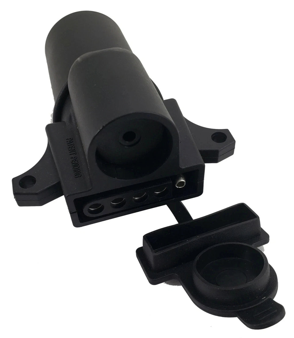 Brophy 7-Way RV Blade to 5-Way Flat Trailer Adapter | Reverse Lockout Support (F75FB)