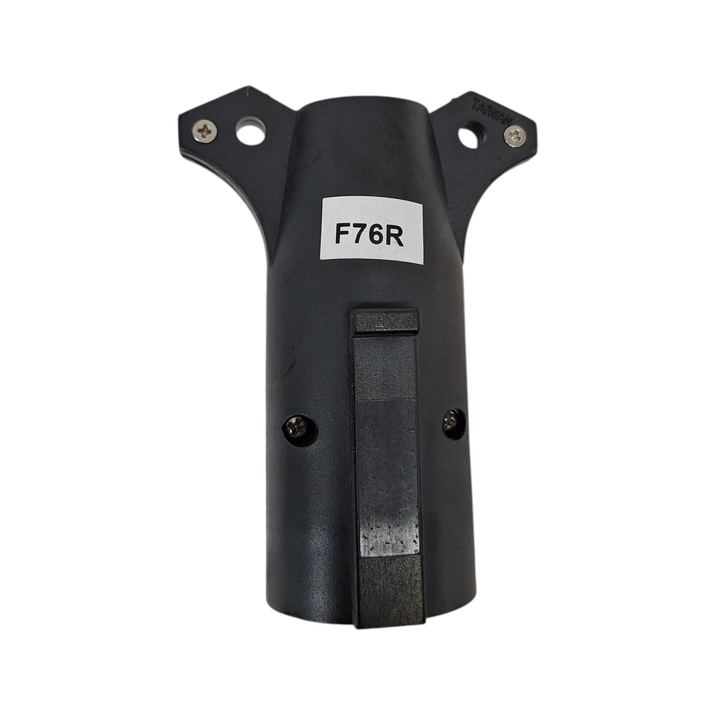 Trailer Plug Adapter 7 Way Round "RV" to 6 Round Pin Wire Cord Horse converter (F76R)
