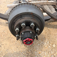 NEW Dexter 10,000 lb GD Front Trailer Axle - 73.5" HF - 46" SC - Underslung - Electric Brakes - 8 Lug