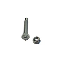 Six - 0.56" x 3" Wet Bolts with 7/16" (0.44") Step-Down Thread, Hex Head Greaseable Bolts & FA-6-92Z Nuts for Trailer Suspension (FA-7-187-KITX6)
