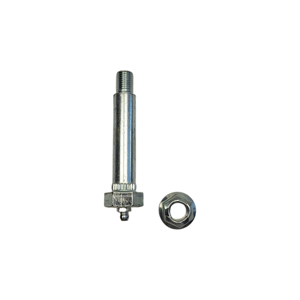 Six - 0.56" x 3" Wet Bolts with 7/16" (0.44") Step-Down Thread, Hex Head Greaseable Bolts & FA-6-92Z Nuts for Trailer Suspension (FA-7-187-KITX6)