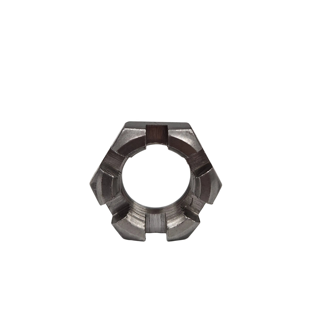 1"-14 Fine Thread 6-Slot Spindle Castle Nut for Dexter, AL-KO, and Rockwell Trailer Axles (FA-SN100)