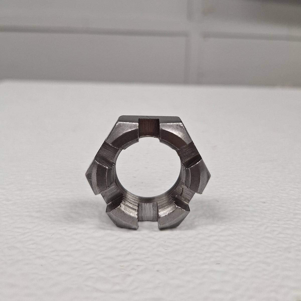 1"-14 Fine Thread 6-Slot Spindle Castle Nut for Dexter, AL-KO, and Rockwell Trailer Axles (FA-SN100)