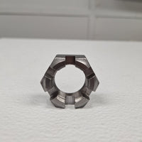 1"-14 Fine Thread 6-Slot Spindle Castle Nut for Dexter, AL-KO, and Rockwell Trailer Axles (FA-SN100)