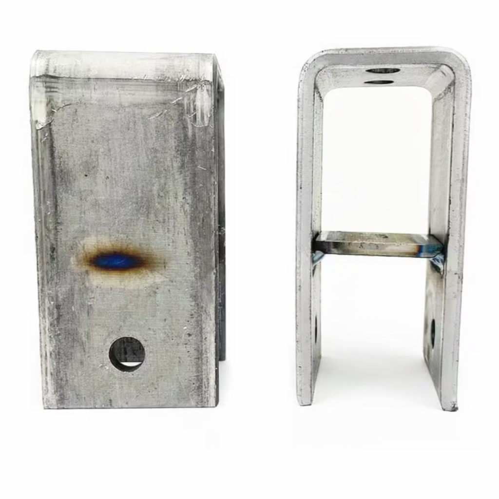 Pair of Rear Slipper Spring Hangers 2" Wide - 3.47" Spring Height to Wear Plate - 6" Tall - 4" Long (HG-15854-R-LOTOF2)