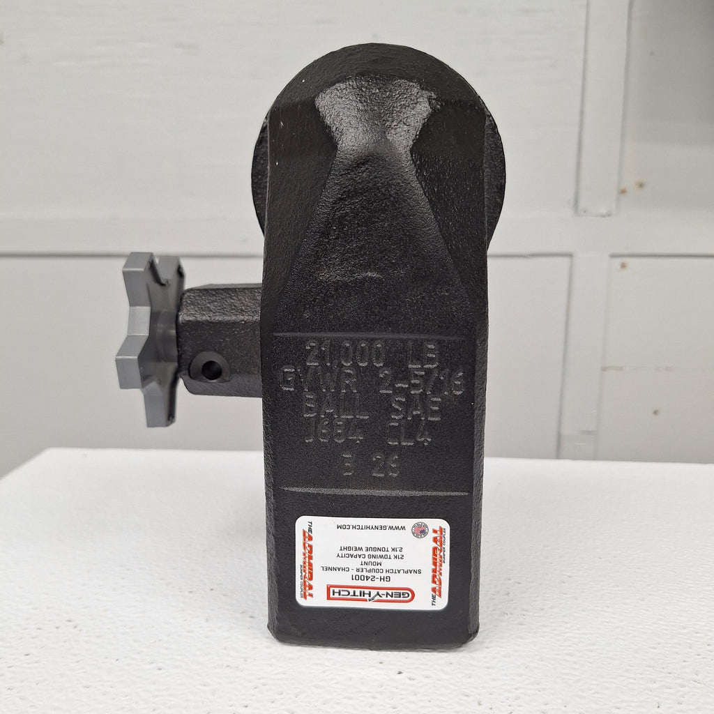 Gen-Y Admiral Bumper Coupler with SnapLatch – 20,000 lb Capacity – 2,000 lb Tongue Weight (GH-24001)