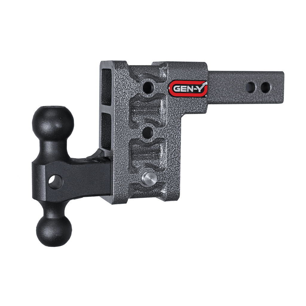 GEN-Y MEGA-DUTY 16K Drop Hitch – 2" Shank – 5" Drop – Dual-Ball Mount (GH-513)