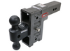 GEN-Y Adjustable 2-Ball Mount w/ Stacked Receivers - 2-1/2" Hitch - 6" Drop/Rise - 21K (GH-613)