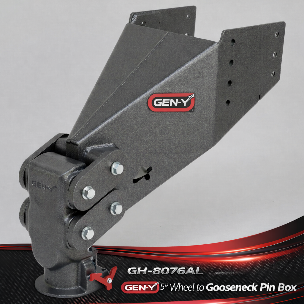 GEN-Y 5th Wheel to Gooseneck Pin Box — 30K GTW / 6.5K TW (GH-8076AL)
