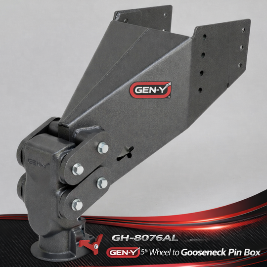 GEN-Y 5th Wheel to Gooseneck Pin Box — 30K GTW / 6.5K TW (GH-8076AL)