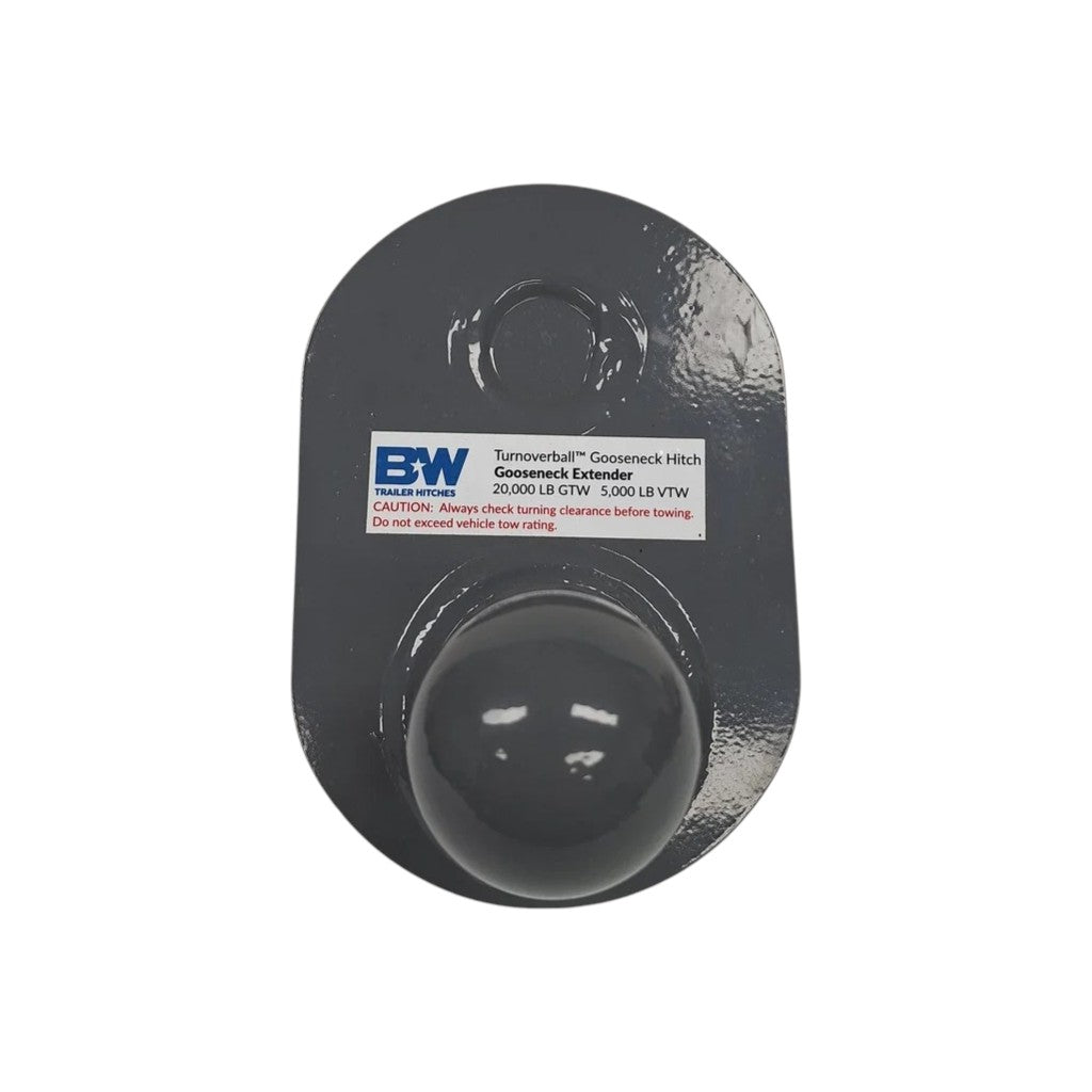 B&W Turnoverball 4" Gooseneck Ball Hitch Extender – 20,000 lb GTW (GNXA4085)