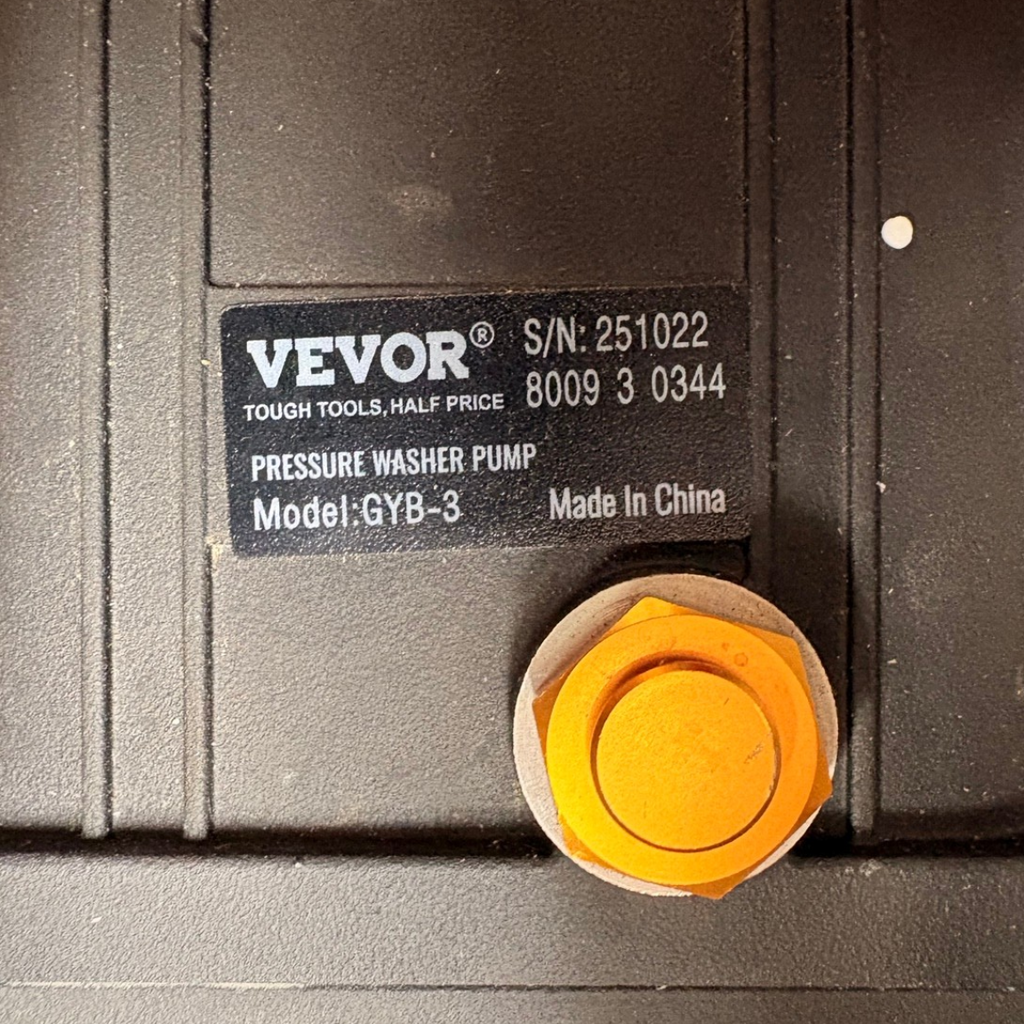 VEVOR Pressure Washer Pump 3/4" Shaft Horizontal 3300 PSI 3.0 GPM (GYB-3)