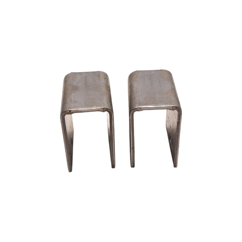 Two - Steel Hangers 1.91" Wide 3.875" Height 3" Long Trailer Leaf Spring Axle (H-3.875-LOTOF2)