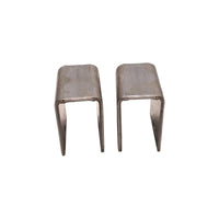 Two - Steel Hangers 1.91" Wide 3.875" Height 3" Long Trailer Leaf Spring Axle (H-3.875-LOTOF2)