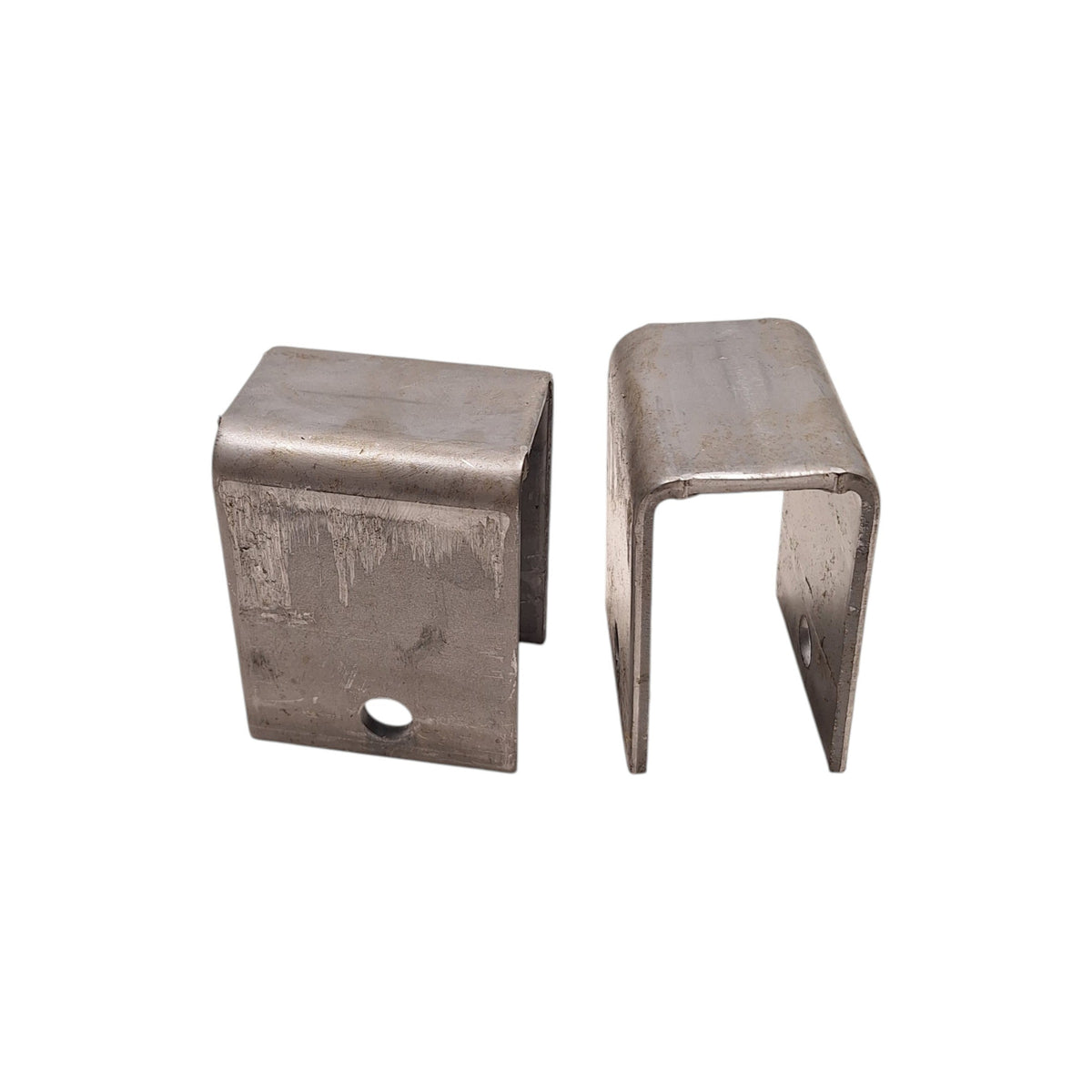 Two - Steel Hangers 1.91" Wide 3.875" Height 3" Long Trailer Leaf Spring Axle (H-3.875-LOTOF2)