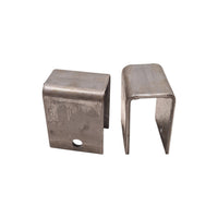 Two - Steel Hangers 1.91" Wide 3.875" Height 3" Long Trailer Leaf Spring Axle (H-3.875-LOTOF2)