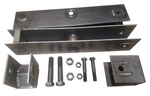 Hanger kit, 10KGD, 2-1/2" spring, 24.6 Long Equalizer 013-141-03 plus 2 hangers and bolts - 48.5" axle spacing, CENTER PARTS ONLY (HAP-258-03)