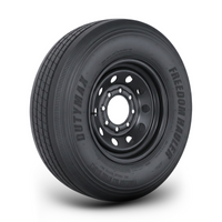 235/80R16 Load Range E Trailer Tire & Wheel Assembly – 16x6 – 8 on 6.5 – Black Mod