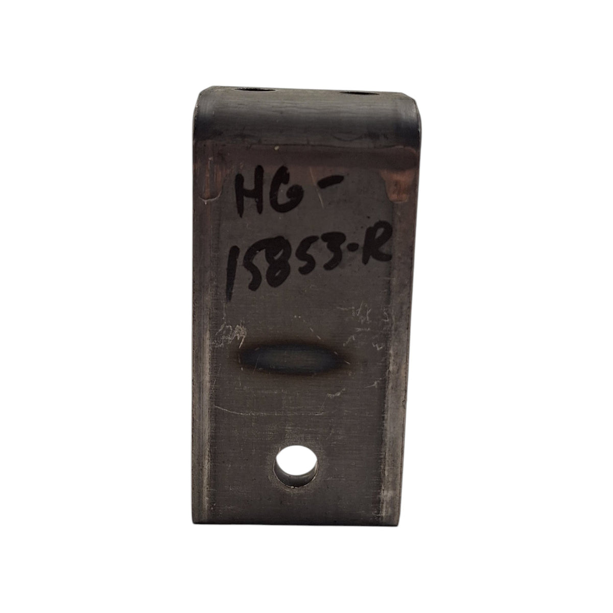 Hanger, rear, 3.47" spring height (wear plate), 2" Slipper, 3" long, 6" tall Heavy duty 5.03" retainer bolt height (HG-15853-R)