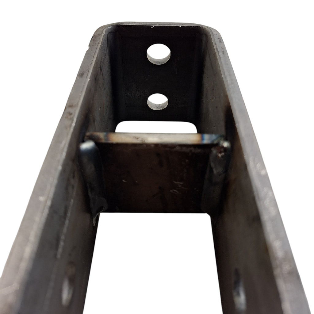 Hanger, rear, 3.47" spring height (wear plate), 2" Slipper, 3" long, 6" tall Heavy duty 5.03" retainer bolt height (HG-15853-R)