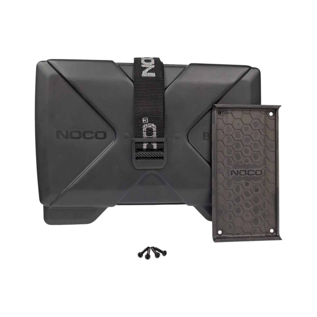 NOCO Black Battery Box with Snap On Lid & Hardware for Group 24 Batteries Trailer Marine (HM300)
