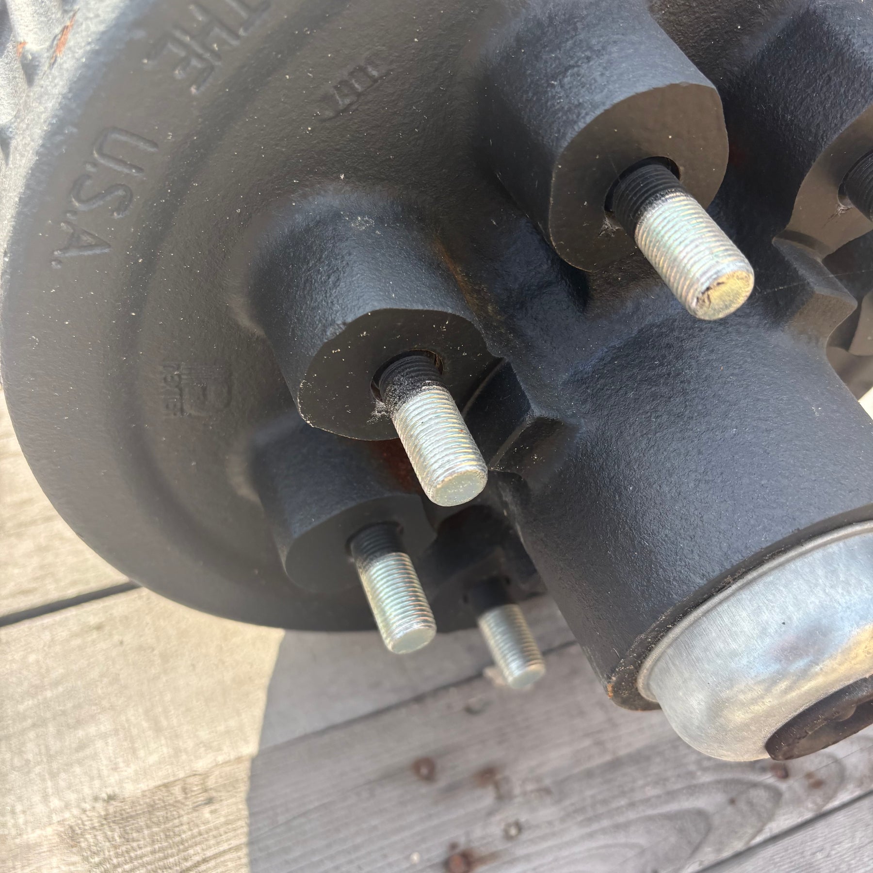 Dexter #12 Torflex 7,000 lb Axle – 94" Hub Face, 80" Brackets, Electric Brakes (7000-94-80OB-HPIB-0Arm-9/16-Complete)