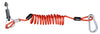 Breakaway Switch Assembly 4' Long Coiled Rubber Breakaway Cable w/Plunger Pin Carabiner Connector Trailer (BRK-ASMBLY)
