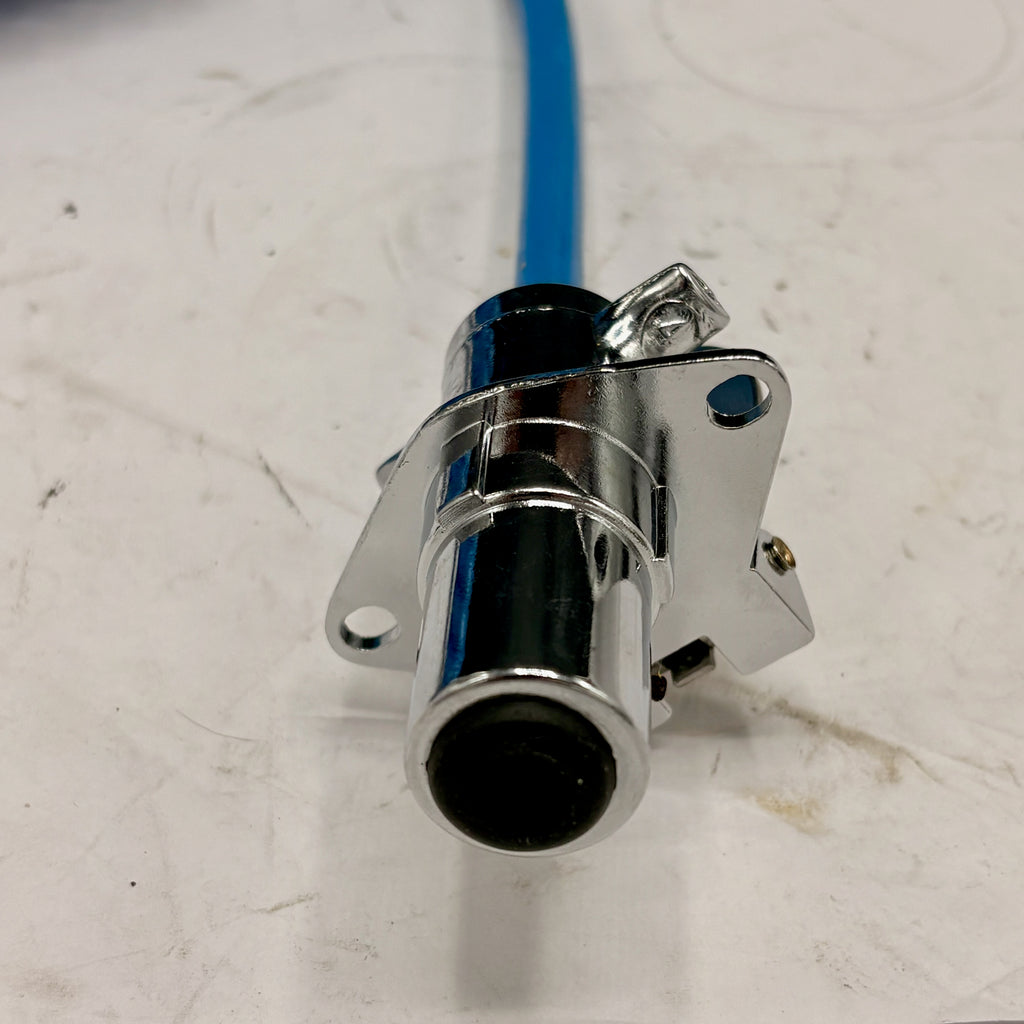 Roadmaster RM-164 Hybrid Flexo-Coil 7-Way to 6-Way Power Cord – Blue – 8' (RM-164)