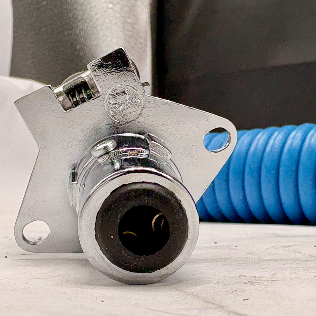 Roadmaster RM-164 Hybrid Flexo-Coil 7-Way to 6-Way Power Cord – Blue – 8' (RM-164)