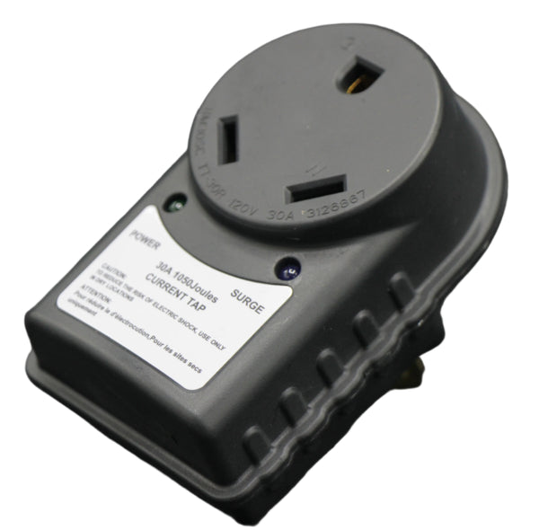 Dumble RV 30Amp Surge Protector Adapter Plug 125VAC 3750W (RVS-820909)