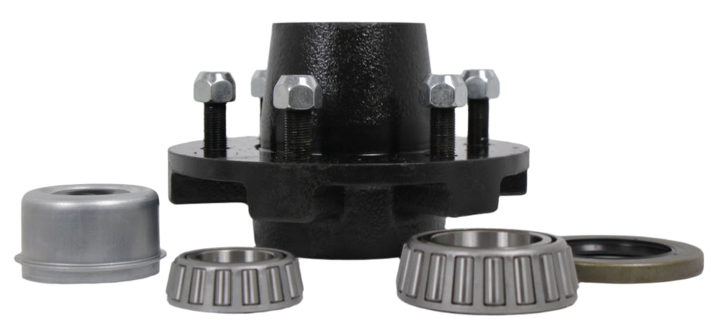 2X Idler Hub 6000# 6 x 5.5 Dexter 1/2" Stud Cupped & Studded 15123+25580 (008-213-09-KITX2)