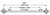 2000# Rated 57" Hub Face, Trailer Axle with Lubed 4 Lug Hubs (2000-57-4LUG)