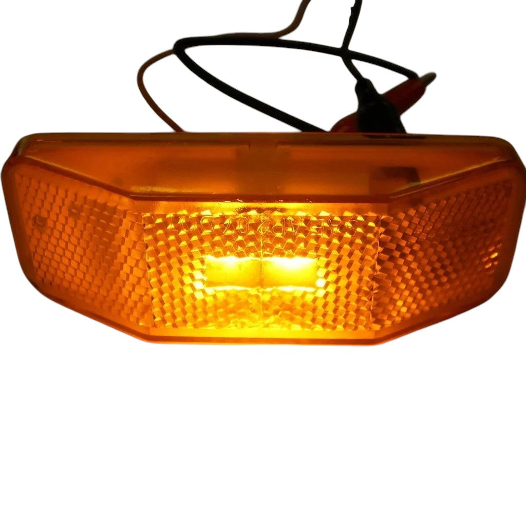 LED Marker Light Set — 7 Red and 4 Amber (Bargman 99 Style) (J-225-A-R-4-7)