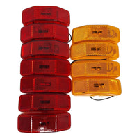 LED Marker Light Set — 7 Red and 4 Amber (Bargman 99 Style) (J-225-A-R-4-7)