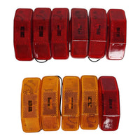 LED Marker Light Set — 7 Red and 4 Amber (Bargman 99 Style) (J-225-A-R-4-7)