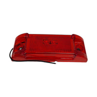 2" x 6" Red Reflective Clearance Marker Light Trailer Truck RV Camper J485 (J-485-R)