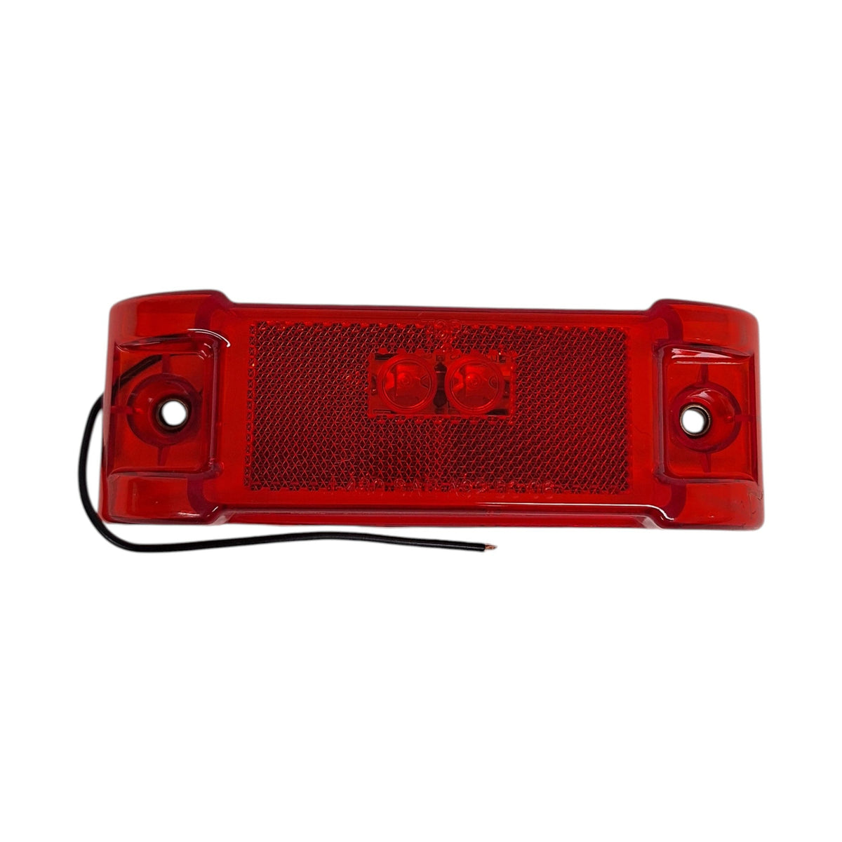 2" x 6" Red Reflective Clearance Marker Light Trailer Truck RV Camper J485 (J-485-R)
