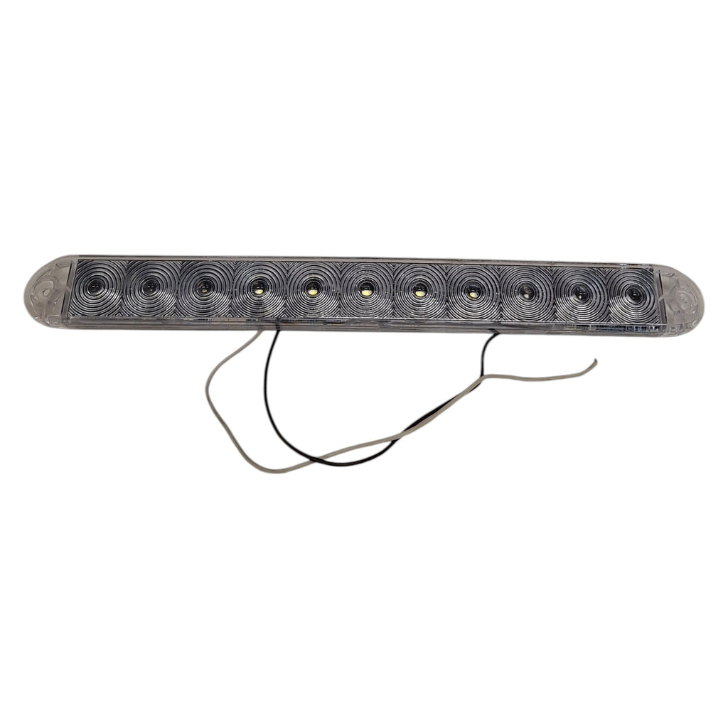 One - 15 inch 11 LED Slim Line White Back up light Solar (J-535-CC)