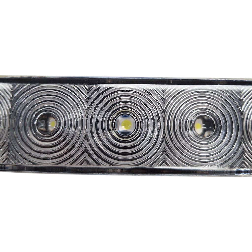 One - 15 inch 11 LED Slim Line White Back up light Solar (J-535-CC)