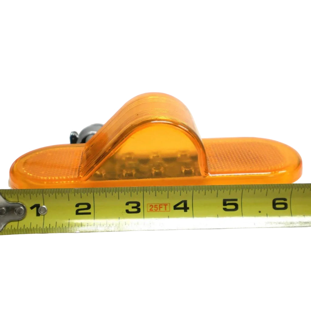 6" Amber LED Mid-Ship Light – Park, Turn & Marker Trailer Truck Semi Light (J-64-AK)